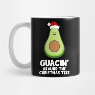 Guacin' Around The Christmas Tree Tropical Christmas Avocado Mug